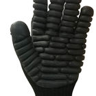 CE  Black Coating Vibration Dampening Gloves / Vibration Protection Gloves