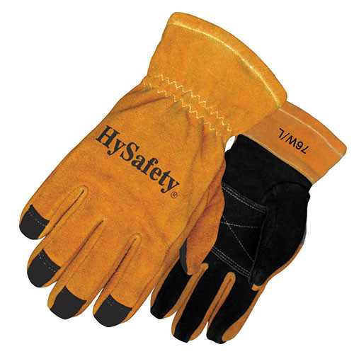 NFPA 1971 Structural Firefighter Gloves Cowhide 3D Roll Over Tips Fireman Gloves