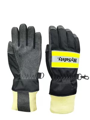 EN659 Certified Structural Firefighting Gloves with Meta-Aramid Outer Shell and Waterproof Moisture Barrier